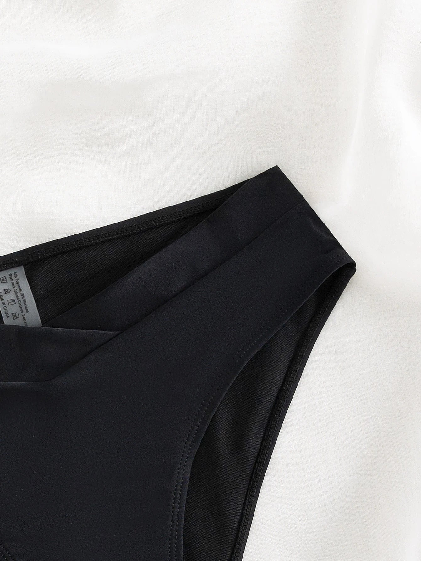 Swim Basics Summer Beach Plain High Waisted Bikini Bottom